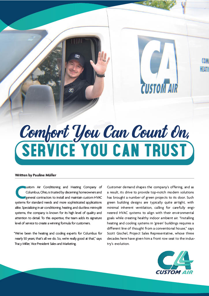 Construction in Focus Brochure Page 1 -Comfort You Can Count On