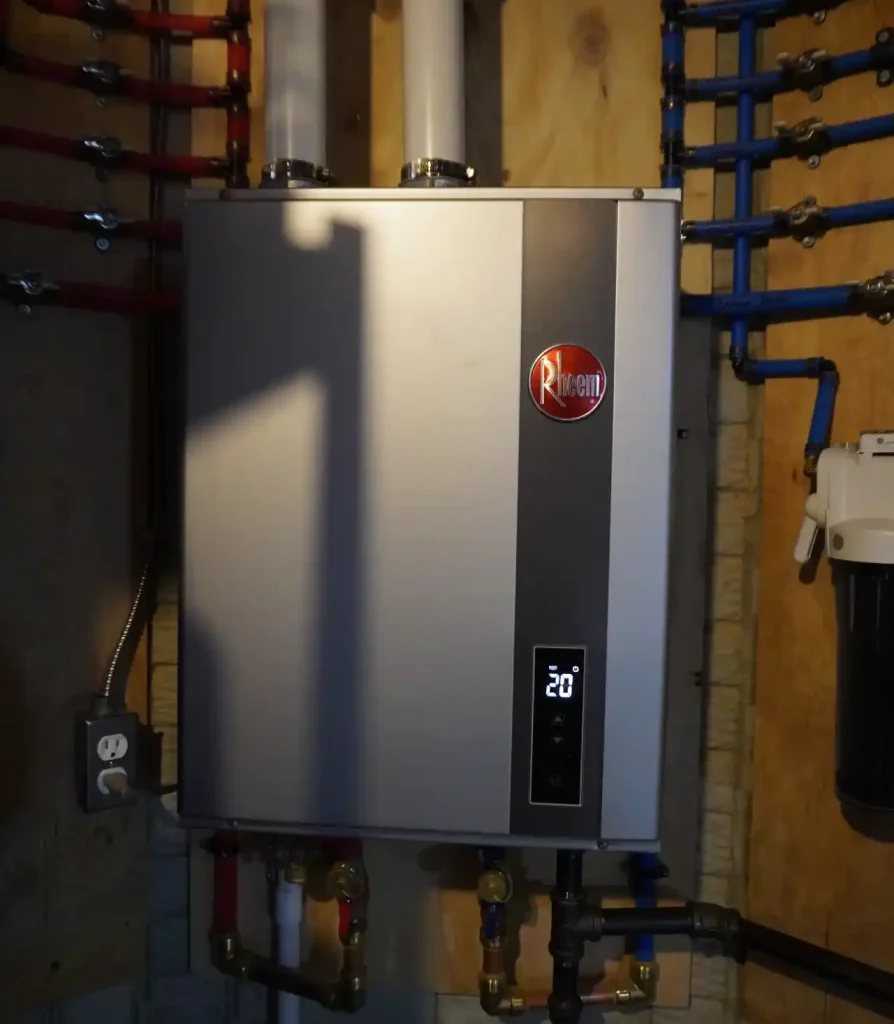 Rheem tankless water heater in hilliard oh home